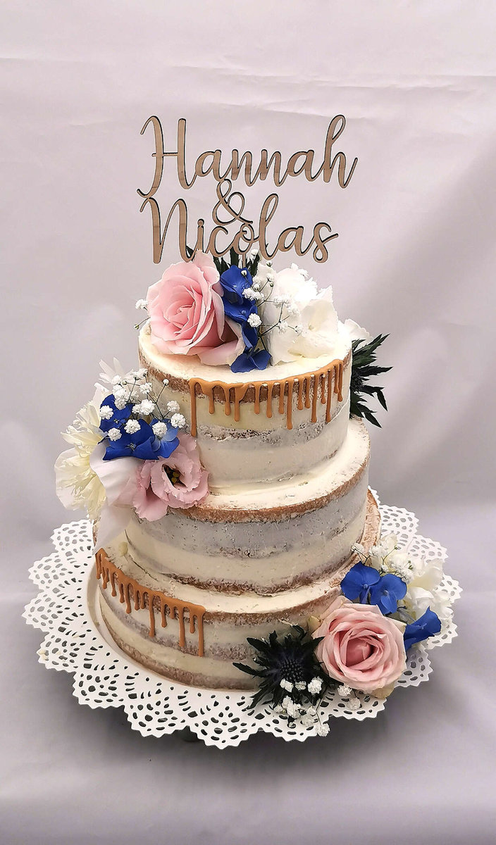Hochzeitstorte Naked Cake Hannah & Nicolas PETIT DESSERTS