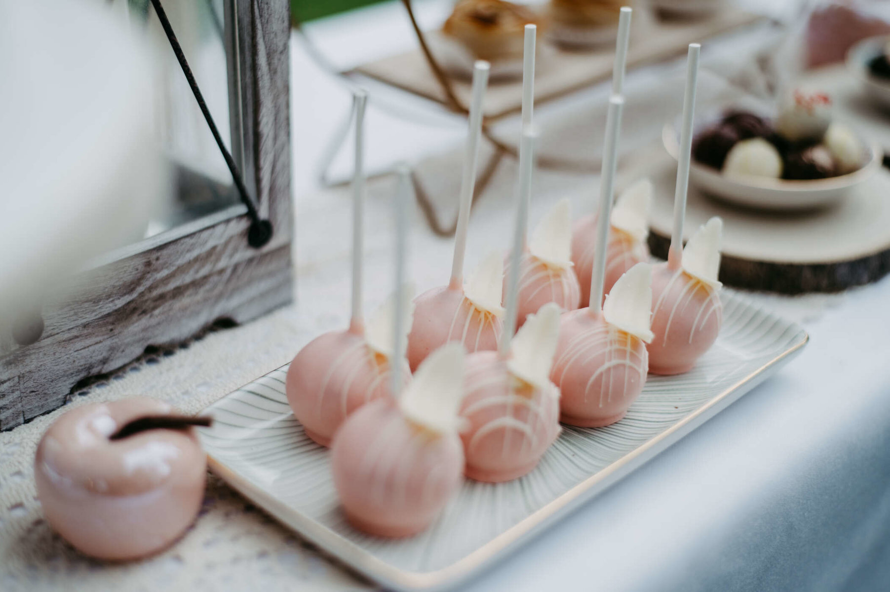 rosa Cake-Pops von PETIT DESSERTS